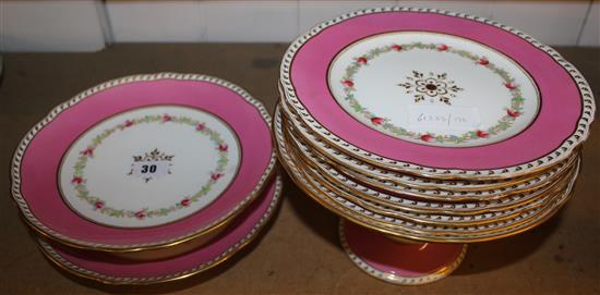 9 piece Victorian desserts service